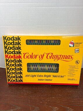 Kodak Color Of Christmas 100 Light Extra Bright Add-A-Set Indoor/Outdoor String